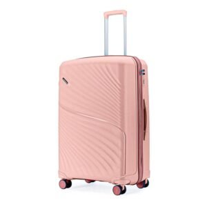 Meridian Medium Check-In Suitcase 65cm 24 inch Polypropylene Hard Trolley, 8 Spinner Wheels, 2-Pocket Convipack,Recessed Number Lock for Men & Women Twilight Sea Blue/Galaxy Blue